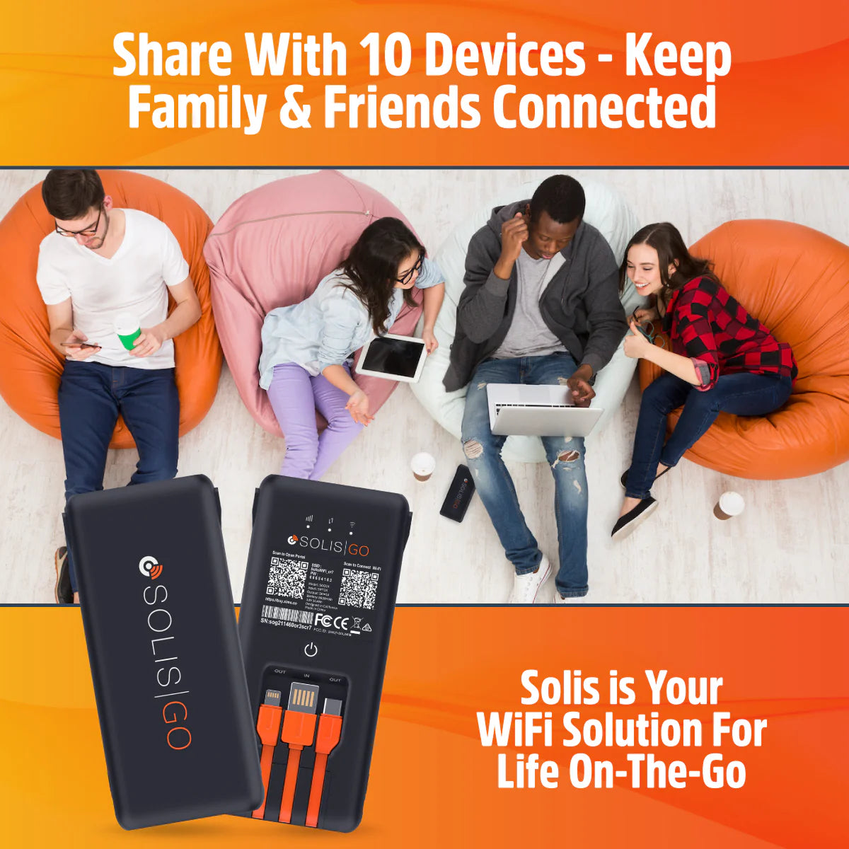 ODM Product-Solis Go Hotspot & Power Bank with Lifetime Data